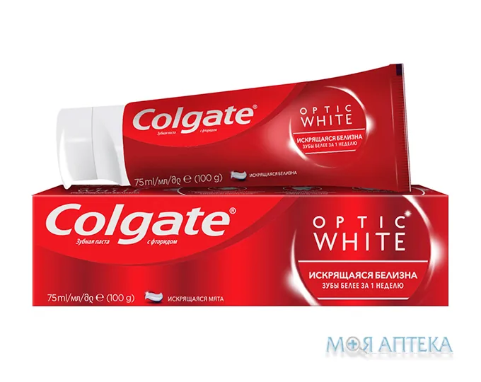 Зубна Паста Колгейт (Colgate) Optic White 75 мл