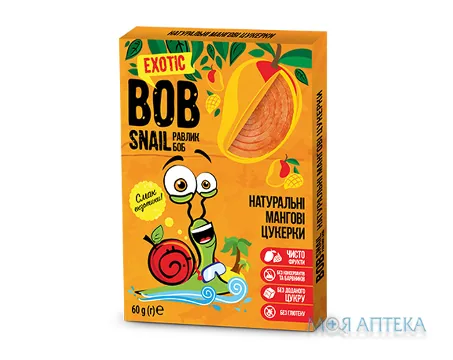 Равлик Боб (Bob Snail) Манго цукерки 60 г