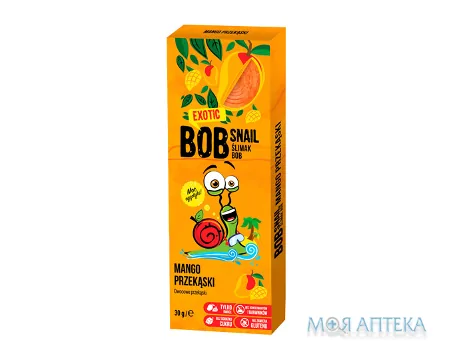 Равлик Боб (Bob Snail) Манго цукерки 30 г