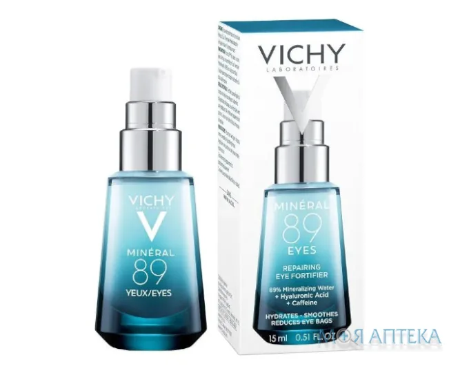 Vichy Mineral (Віші Мінерал) 89 гель для відновлення та зволоження шкіри навколо очей 15 мл