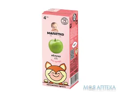 Сік Малятко яблучний освітл., 200 мл