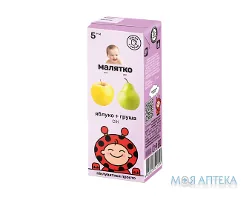 Сік Малятко яблучно-грушовий, 200 мл