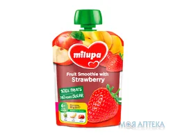 Пюре Milupa (Мілупа) банан, полуниця 100 г (пауч)