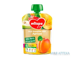 Пюре Milupa (Мілупа) яблуко, груша, банан, абрикос 100 г (пауч)