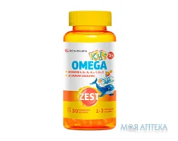 Зест (Zest) Кідс Омега пастилки жув. №30