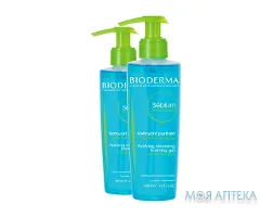 Біодерма Себіум (Bioderma Sebium) очищующий гель 200 мл Акція (1+1)