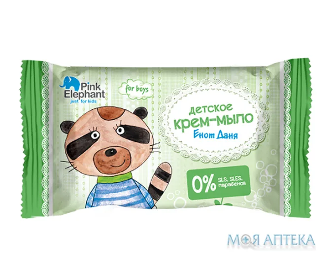 Pink Elephant (Пінк Елефант) Крем-мило Єнот Даня 90 г