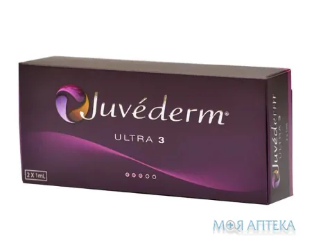 Філер Juvederm Ultra 3 (Ювідерм Ультра 3) шприц заповн. 24мг/мл 1мл №2