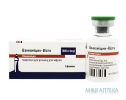 Ванкоміцин-Віста ліофіл. д/р-ну д/інф. 1000 мг фл. №1