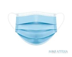 Маска медична Teta (Тета) 3-х шарова, на резинках, н/стерил. №1