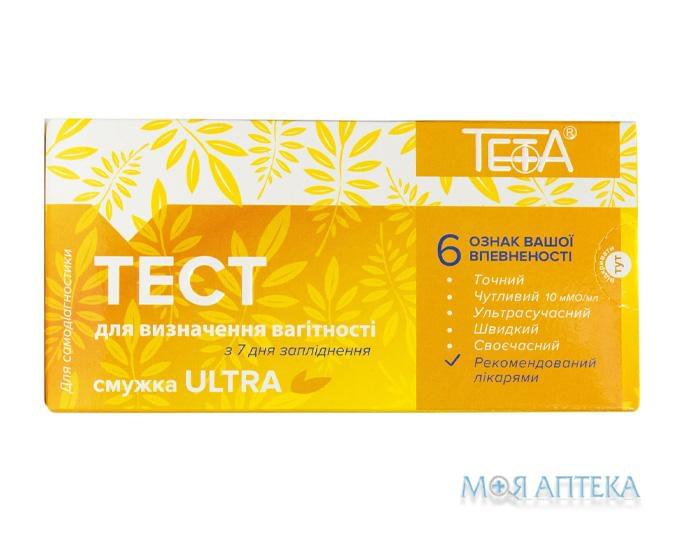 Тест для ранньої діагностики вагітності Teta (Тета) Ультра, тест-смужка 10 мМО/мл №1