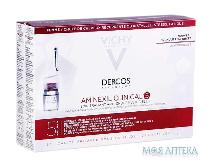 Vichy Dercos (Виши Деркос) Аминексил Клиникал 5 для женщин 6 мл №21