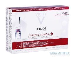 Засіб Vichy (Віши) Dercos Амінексил Клінікал 5 проти вип. волосся компл. дії д/жін. 21*6 мл