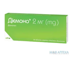 Діємоно таблетки, в/плів. обол. по 2 мг №28