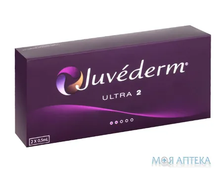 Філер Juvederm Ultra 2 (Ювідерм Ультра 2) шприц заповн. 0,55 мл, голки 30G 1/2, №2