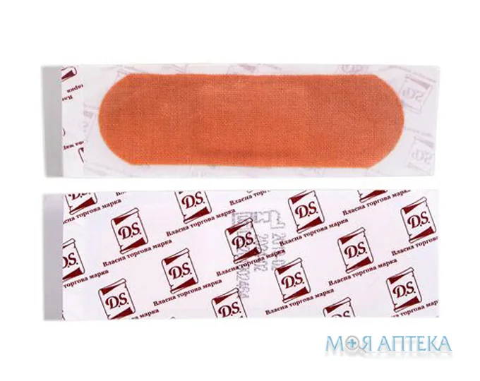 Пластир D.S. бактерицидний, на тканій основі 7,2х2,5 см №1