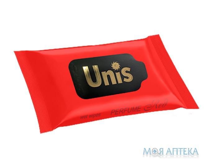 Салфетки влажные UNIS (Юнис) антибактериальные Perfume Red №15