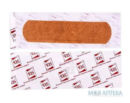 Пластир D.S. бактерицидний 7,2 см х 1,9 см на неткан. осн. №1