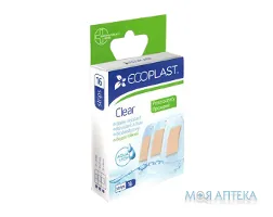 Пластир медичний Екопласт (Ecoplast) Прозорий набір полімер. №16