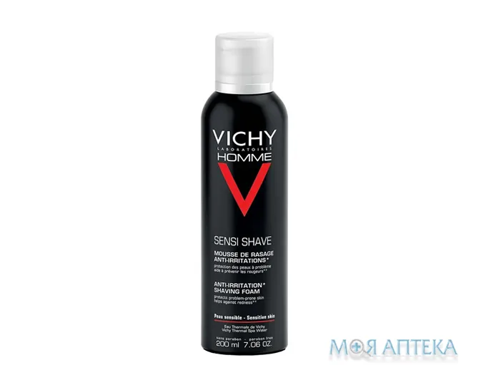 Віші Ом (Vichy Homme) піна для гоління для чутливої шкіри 200 мл