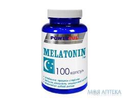 Мелатонин Пауэрфул (Powerful) капсулы по 1 мг №100