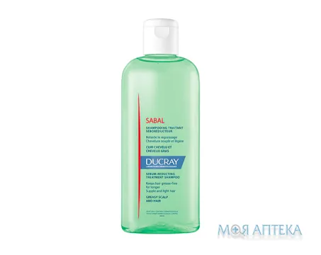 Ducray Sabal (Дюкре Сабаль) Себорегулюючий шампунь для жирного волосся 125 мл