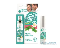 Спрей для свіжості дихання Доктор Біокон 25 мл, м`ята, евкаліпт