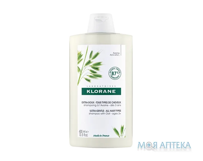 Клоран (Klorane) шампунь ніжний з молочком вівса 400 мл