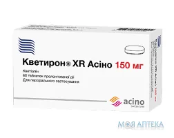 Кветирон XR Асіно табл. пролонг. дейст. 150 мг блістер №60