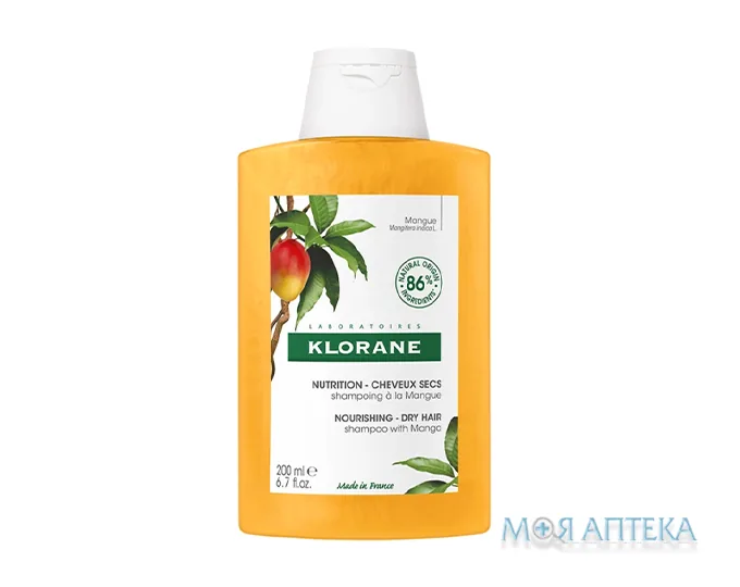 Клоран (Klorane) шампунь з маслом манго 200 мл
