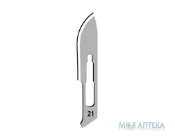 Лезо для скальпеля карбонове №21 (BA221)