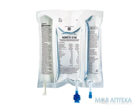 Нумета G16E емул. для інф. пакет трехкамерн. 500 мл №6