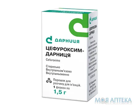 Цефуроксим-Дарниця пор. д/р-на д/ін. 1,5 г фл. №1