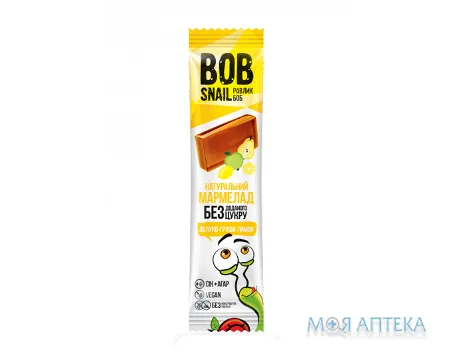 Равлик Боб (Bob Snail) Яблуко-Груша-Лимон мармелад 38 г