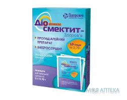 Діосмектит-Здоров`я порошок д/ор. сусп. 3 г/3,76 г в саше №10