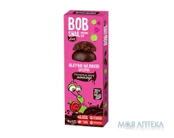 Равлик Боб (Bob Snail) Яблуко-Малина в бельгійському чорному шоколаді цукерки 30 г
