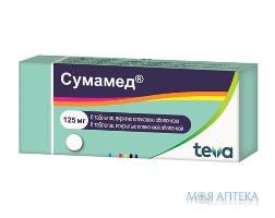 Сумамед табл. п/о 125 мг №6 Pliva (Хорватия)