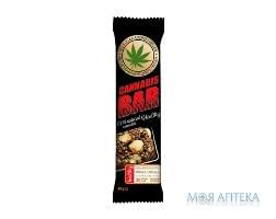 Батончик-Мюслі Cannabis Bar (Канабіс Бар) фундук, насіння канабісу, 40 г