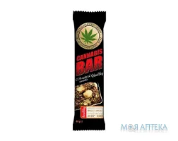 Батончик-Мюслі Cannabis Bar (Канабіс Бар) фундук, насіння канабісу, 40 г
