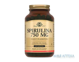 Солгар (Solgar) Спіруліна 750 Мг таблетки №80