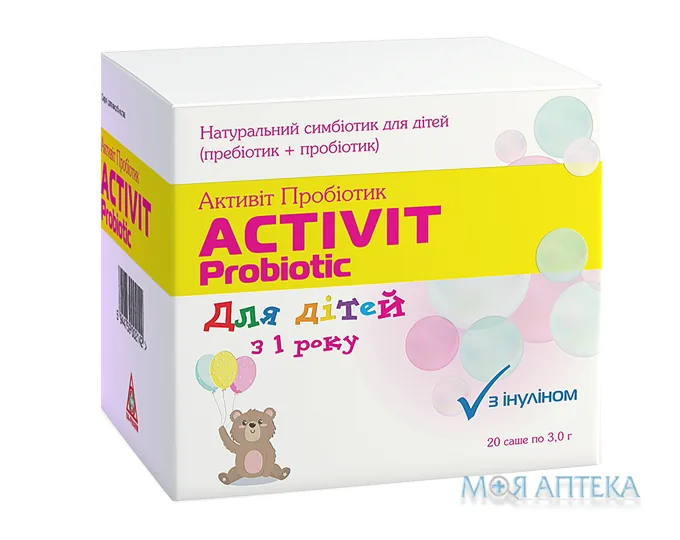 Активіт Пробіотик Для дітей, пор. д/ор. р-ну 3 г в саше №20