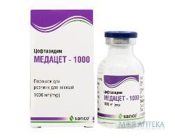 Медацет-1000 порошок д/приг. р-ра д/ин. по 1000 мг во флак. №1