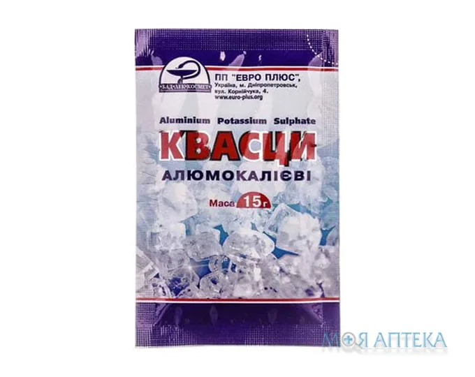 Квасці (Галуни) Алюмокалієві порошок 15 г