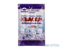Квасці (Галуни) Алюмокалієві порошок 15 г