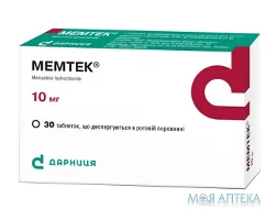 Мемтек табл., дисперг. в рот. порожнині 10 мг №30