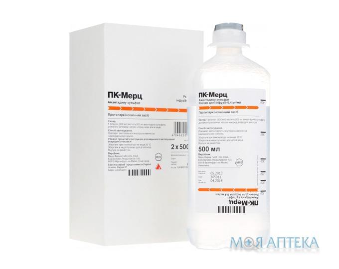 Пк-Мерц розчин д/інф., 0,4 мг/мл по 500 мл у флак. №2