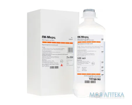 Пк-Мерц розчин д/інф., 0,4 мг/мл по 500 мл у флак. №2