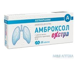 Амброксол Экстра таблетки по 30 мг №20 (10х2)