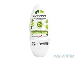 Бабарія (Babaria) дезодорант-антиперспірант Бергамот та Лайм 70 мл
