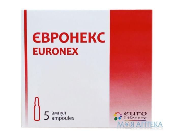 Евронекс раствор д/ин. 100 мг/мл 5 мл №5 в амп.
